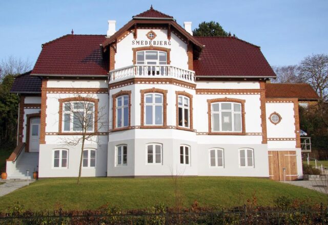 Maling af facade på villa i Aabenraa 2014
