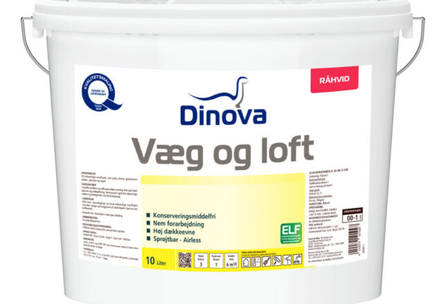 Dinova Væg og Loft maling 10 liter