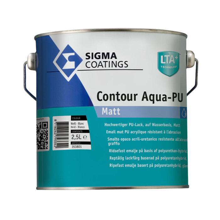 Træ- og metalmaling Sigma Contour Aqua Matt